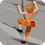 person climbing: medium-light skin tone on Facebook