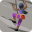 woman climbing: dark skin tone on Facebook