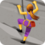 woman climbing on Facebook