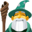 man mage on Facebook