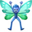 man fairy: medium-dark skin tone on Facebook
