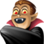 man vampire: medium skin tone on Facebook