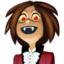 vampire: medium skin tone on Facebook