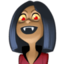 woman vampire: medium-dark skin tone on Facebook