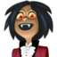 vampire: medium-dark skin tone on Facebook