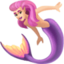 mermaid: light skin tone on Facebook