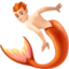 merperson: light skin tone on Facebook