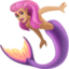 mermaid: medium-light skin tone on Facebook