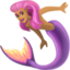 mermaid: medium skin tone on Facebook