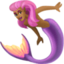 mermaid: medium-dark skin tone on Facebook