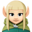 woman elf: light skin tone on Facebook