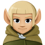 man elf: medium-light skin tone on Facebook