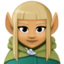 woman elf: medium skin tone on Facebook