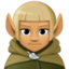 man elf: medium skin tone on Facebook