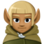 man elf: medium-dark skin tone on Facebook