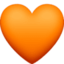 orange heart on Facebook