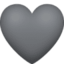 grey heart on Facebook