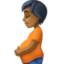 pregnant person: medium-dark skin tone on Facebook
