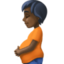 pregnant person: dark skin tone on Facebook