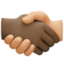 handshake: dark skin tone, medium-light skin tone on Facebook