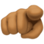 index pointing at the viewer: medium-dark skin tone on Facebook