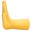 leftwards pushing hand on Facebook