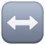 left-right arrow on Facebook