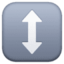 up-down arrow on Facebook