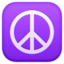 peace symbol on Facebook