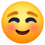 smiling face on Facebook