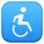 wheelchair symbol on Facebook