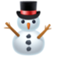 snowman without snow on Facebook