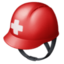 rescue worker’s helmet on Facebook