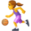 woman bouncing ball on Facebook