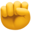 raised fist on Facebook