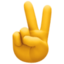 victory hand on Facebook