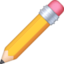 pencil on Facebook