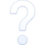 white question mark on Facebook