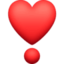 heart exclamation on Facebook