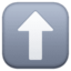up arrow on Facebook