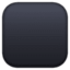 black large square on Facebook