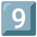 keycap: 9 on Google