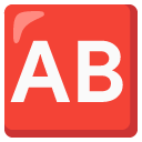 AB button (blood type) on Google