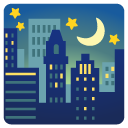 night with stars on Google