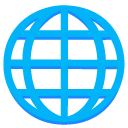 globe with meridians on Google