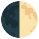 first quarter moon on Google
