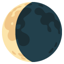 waning crescent moon on Google