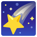 shooting star on Google
