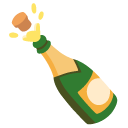 bottle with popping cork on Google