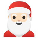 Santa Claus: light skin tone on Google